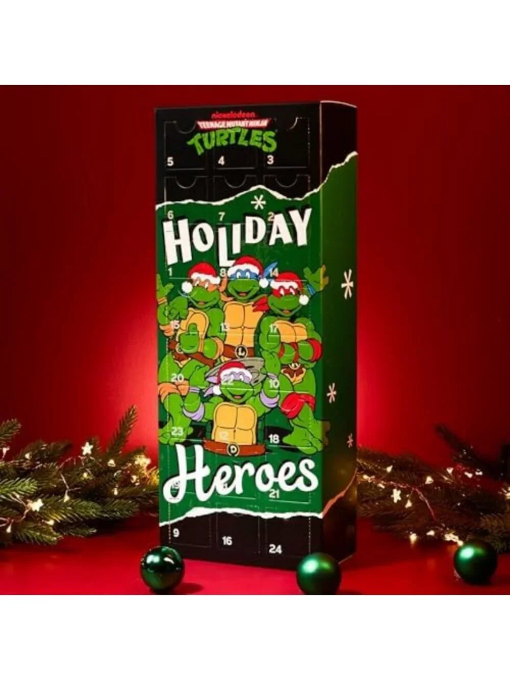 24 Pcs Teenage Mutant Ninja Turtles Socks Advent Calendar for Kids 2026